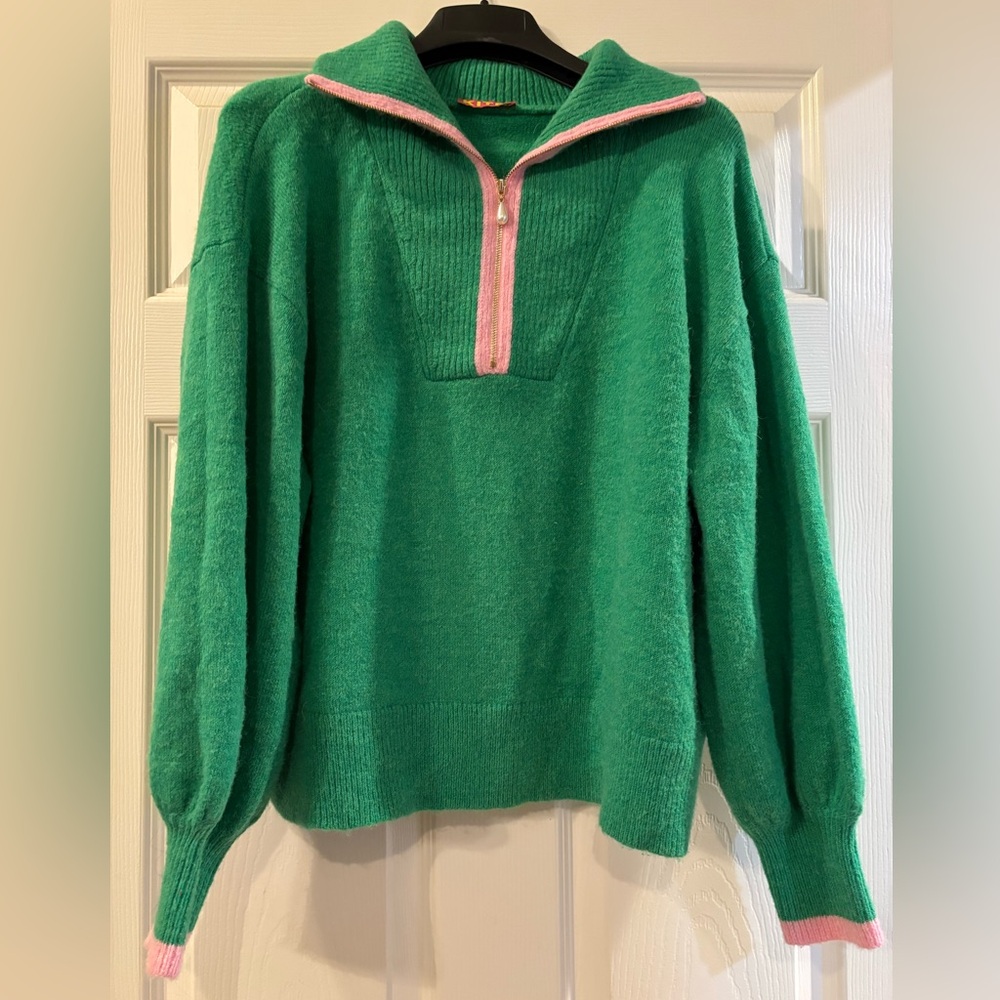 Kitri Lorna half zip sweater size M